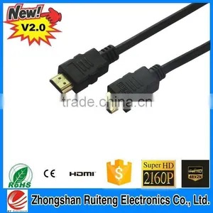 High Speed HDMI Cable With Ethernet HD1080P 24K Gold Plate Connector thumbnail-1