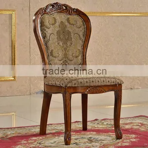 Antique Carved Chairs Armchair Solidwood Carved Chair With Fabric thumbnail-2