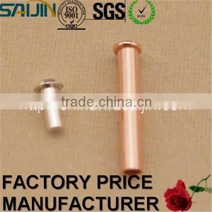 Copper Flat Head Semi Tubular Rivets for PCB thumbnail-1