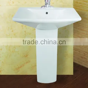 FH18 Washbasin Pedestal Bathroom Design Sanitary Ware Ceramic thumbnail-2