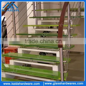 Stainless Steel Balustrade for Glass Stairs Steps thumbnail-1