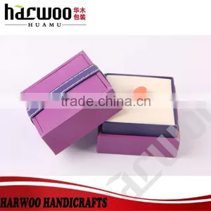 Classical Leatherette Paper Ring Box Custom Leather Jewelry Box Wholesale thumbnail-3