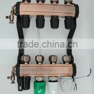 Copper Pipe Manifold for Floor Heating System With Ball Valve thumbnail-3