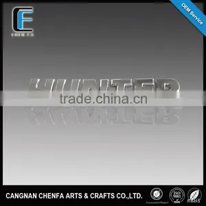 High Quality ABS 3D Car Chrome Letters thumbnail-1