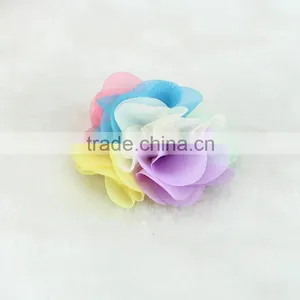 2016 Summer Colorful Chiffon Flower,Diy Clothing Accessories Chiffon Fabric Flowers thumbnail-2
