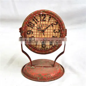 12B110NR-Antique Imitation Metal Table Clock thumbnail-1