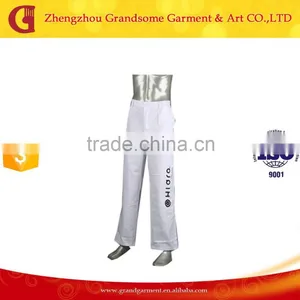 Men's White Cargo Pants With Side Pockets thumbnail-1
