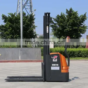 Factory Price Offer Full Electric Powered Forklift Pallet Stacker (CDD14) thumbnail-2