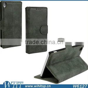 Factory Wholesale Retro Wallet Style for Sony Xperia Z3 Case Leather Cover thumbnail-5