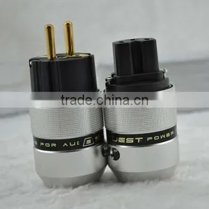 SonarQuest EU Power Plug + IEC Metal Case Connector 24K Gold Plated thumbnail-1