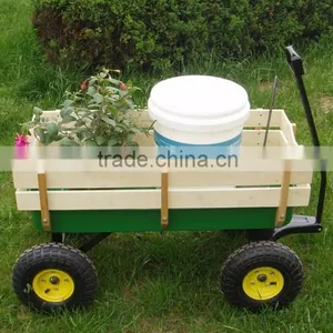 Cheap Four Wheeler Outdoor Pulling Along Toy Cart TC1831 thumbnail-1