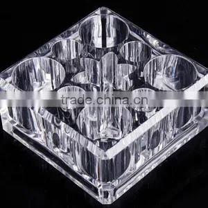 Square Cosmetic Organizer Lipstick Holder Organizer Makeup Brush Holder Storage Organizer thumbnail-5