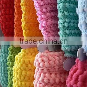 Bulk Package 50yards/card Mix Color Pompom Ball Trim Quality Choice thumbnail-1
