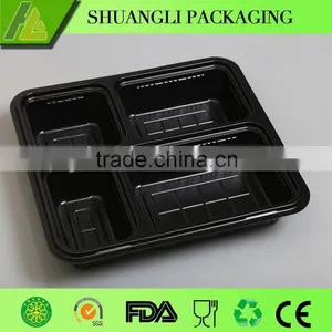 Black Color Disposable Plastic Bento Box With Factory Price thumbnail-2