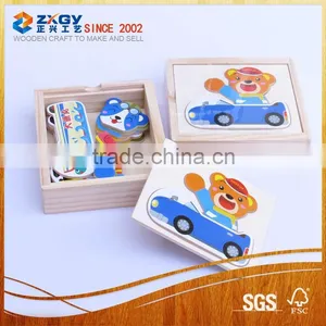 Most Popular Wooden Puzzle Bear Dressing Wooden Toy thumbnail-1