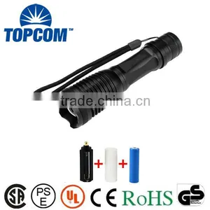 2000 Lumen Expedition Handheld Flashlight Led With Charger, 18650 2000mAh Rechargeable Battery and Sleeve, AAA Battery Holder Quality Choice thumbnail-1