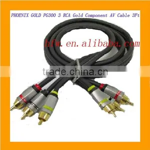 PHOENIX GOLD PG300 3 RCA Gold Component AV Cable 3Ft thumbnail-1