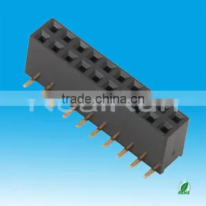2.54mm Pitch Dual Row SMT H=8.5mm Female Header Connector thumbnail-1