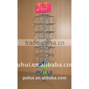 Four Sides Floor Spinning Tissue Display Stand With More Capability thumbnail-4