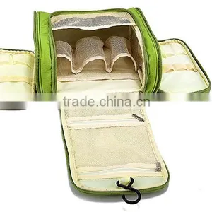 New Travel Toiletry Wash Cosmetic Bag Makeup Storage Case Hanging Grooming With Handle thumbnail-4