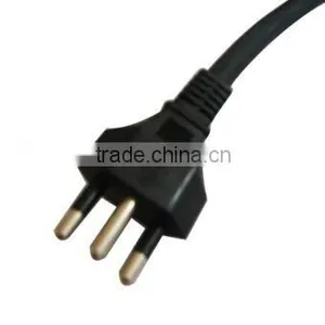 Power Cord With Plug/Brazil Power Cord/ Brazil Power Supply Cord thumbnail-1