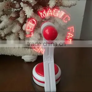 Several Models Mini Flashing Led Promotional Programme Message Fan Customized Words thumbnail-4