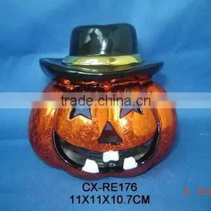 Ceramic Pumpkin Design Candle Holder Candle Stick thumbnail-2