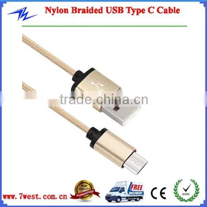 Customized Aluminum Alloy Nylon Braided USB Type C 3.1 Cable,USB 3.1 Type C Cable thumbnail-1