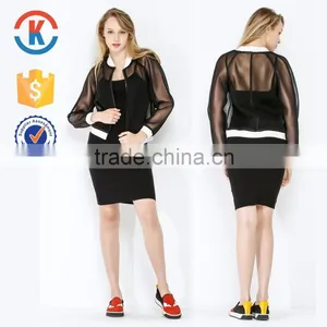 Latest Ladies Office Wear Dresses Rayon Sexy Net Dress thumbnail-1