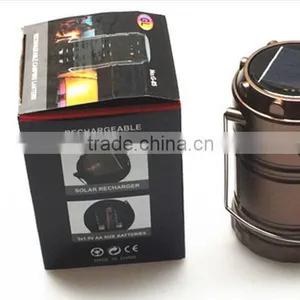 High Quality Electronic Dynamo Solar Camping Light With USB Charger thumbnail-4