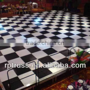 RP Low Price Black White Wooden Movable Dance Floor thumbnail-4