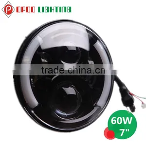 Hi/Low 60W Jeep Wrangler 7inch Led Headlight With DOT Certificate thumbnail-1