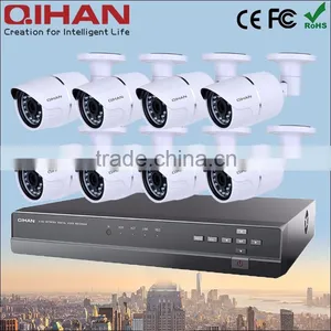 Qihan Top Brand 720p/1080p Analog, Hybird, Network 8CH CCTV Security Camera System thumbnail-1
