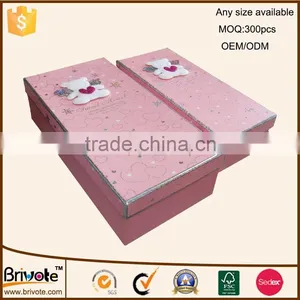 Hot Sale!Custom Printed Cardboard Baby Shoe Box Wholesale thumbnail-3
