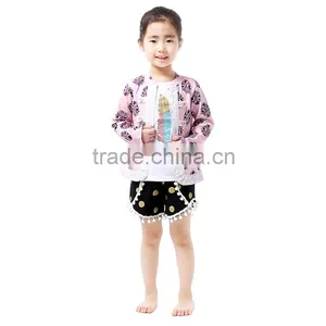 Baby Girl Boutique Clothing Coats Kids Lovely Autumn Outwear One Pieces Print Coats thumbnail-1
