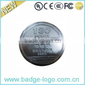 Newest Customized Logo Metal Silver Coin Bezel thumbnail-1