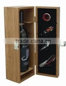 WNE BOX WITH ACCESSORIES IN WOODEN BOX thumbnail-1