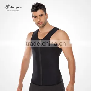 S-SHAPER Men`s Ultra Sweat Vest Reversible Sports Sweat Workout Vest Belly Control For Men Gym Sweat Enhancing Waistband thumbnail-3