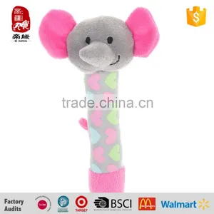 Hot Sale Handbell Baby Favorite Rattle Toy With Animal Shaped thumbnail-6