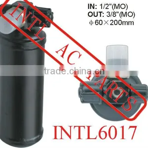 Air Conditioning ac Receiver Drier A/c Receiver Dryer / Accumulator IN: 1/2" OUT: 3/8" (MO) 60x200mm Filter Drier With Switch thumbnail-1