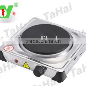 1000W SINGLE HOT PLATE, SINGLE STAINLESS STEEL COOKING PLATE thumbnail-1