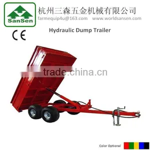 4-wheel Compact Tractor Trailer ; Agriculture Box Trailer thumbnail-1