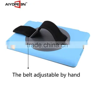 High Quality and Hot Sales Rotating 360 Degree Handheld PU Case for IPad Air 2 Back Cover PC Case thumbnail-4