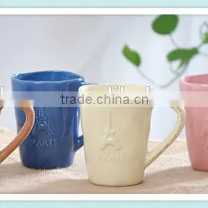 Custom 400ml Eiffel Tower Mug With Pure Color in Different Design thumbnail-1