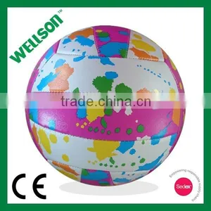 Colorful Printed Beach Playing Volleyball thumbnail-3