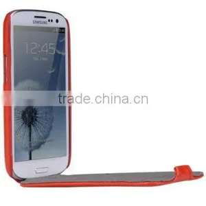 Leather Flip Case for Samsung Galaxy S3 - Flip Top Type (Black) GT-i9300 thumbnail-1