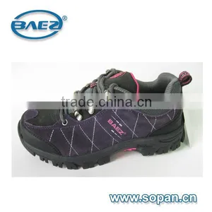 Purple Cow Suede Leather Women Hiking Shoe With Low Cut Design thumbnail-1