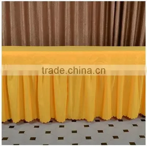 Cheap Price Polyester Table Skirt For Wedding thumbnail-4