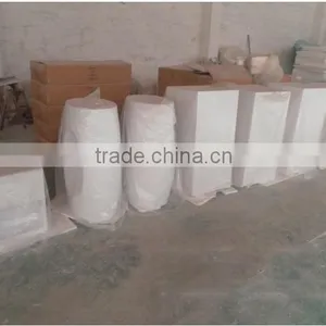 Solid Surface Stone Resin Square Free Standing Pedestal Resin Wash Basin,Artificial Stone Wash Basin thumbnail-4