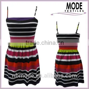 Chromatic Stripe Tank Dress Jersey Dress Straps thumbnail-1